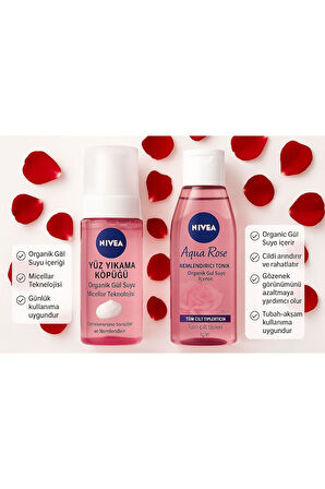 Aqua Rose Yuz Temızleme Kopugu 150 ml Tonık 200 ml