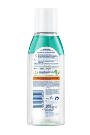 Micellar Makyaj Temizleme Suyu Derma Skin Clear 200 ml,Sivilce Karşıtı,Niasinamid,Salisilik Asit,PHA