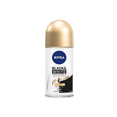 Nivea Deodorant Roll-On Invisible Black&White Ipeksi Pürüzsüzlük Kadın 50 Ml