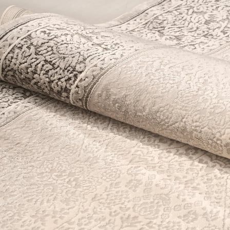 ANATOLIA HALI EZGİ -Bej / Kahve -Oturma Odası, Salon - Kolay Temizlenebilir