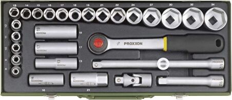 Proxxon INDUSTRIAL 2300 Lokma Takımı 29 Parça 1/2''