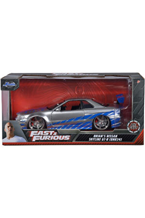 1:24 Hızlı Ve Öfkeli Arabalar Brian's 2002 Nissan Skyline Gt-r Bnr34