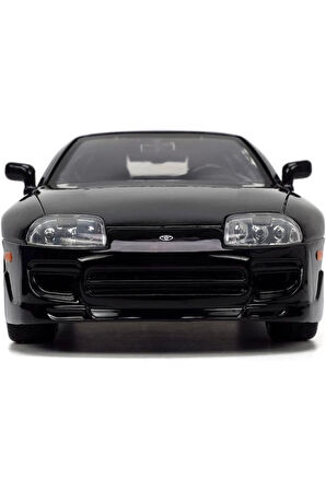 Hızlı Ve Öfkeli/fast & Furious 1995 Toyota Supra Siyah 1:24 Ölçek 19 Cm