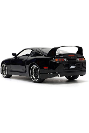 Hızlı Ve Öfkeli/fast & Furious 1995 Toyota Supra Siyah 1:24 Ölçek 19 Cm