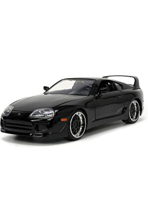 Hızlı Ve Öfkeli/fast & Furious 1995 Toyota Supra Siyah 1:24 Ölçek 19 Cm