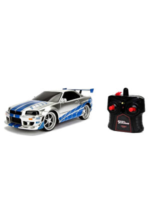 1:24 Uzaktan Kumandalı Fast & Furious Brian's 2002 Nissan Skyline Gt-r (bnr34)