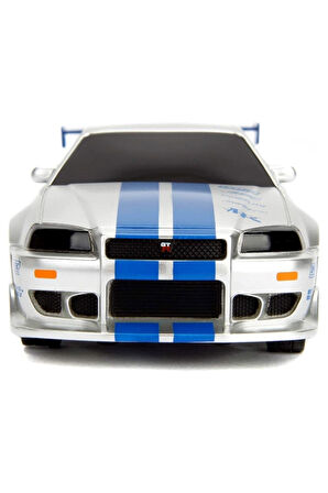1:24 Uzaktan Kumandalı Fast & Furious Brian's 2002 Nissan Skyline Gt-r (bnr34)