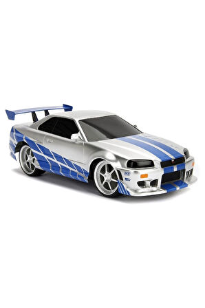1:16 Uzaktan Kumandalı Fast & Furious Brian's 2002 Nissan Skyline Gt-r (bnr34)