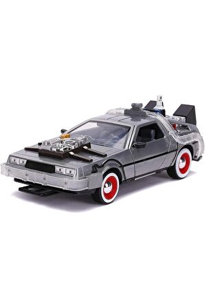 Back To The Future 3 Delorean 1:24 Zaman Makinesi Araba Işık Ve Tekerlek Fonksiyonlu