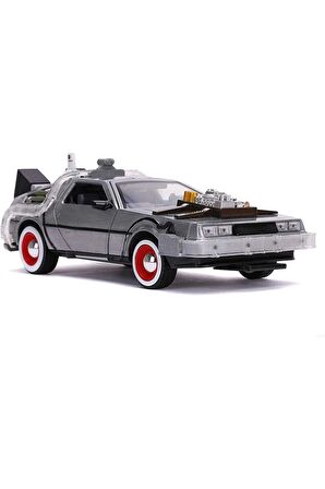 Back To The Future 3 Delorean 1:24 Zaman Makinesi Araba Işık Ve Tekerlek Fonksiyonlu