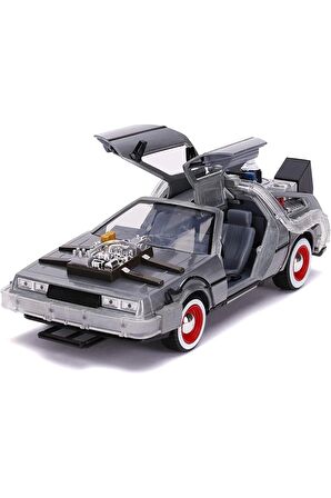 Back To The Future 3 Delorean 1:24 Zaman Makinesi Araba Işık Ve Tekerlek Fonksiyonlu