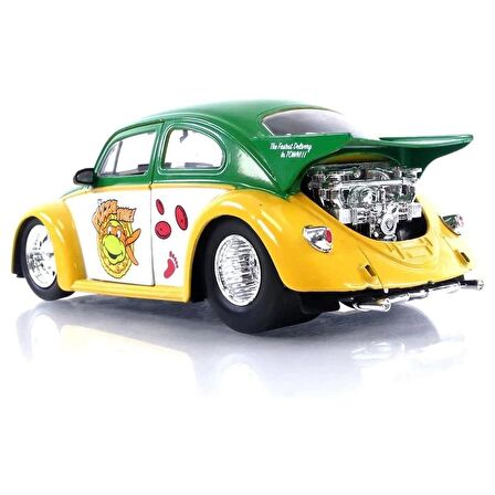 Jada Ninja Turtles Michelangelo 1959 Volkswagen Drag Beetle - 25 328 5002