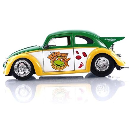 Jada Ninja Turtles Michelangelo 1959 Volkswagen Drag Beetle - 25 328 5002