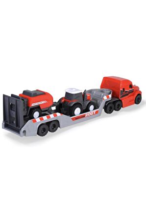 Dickie Toys Massey Ferguson Mikro Çiftlik Kamyonu Traktör Ve Römorklu 203735004 GKO