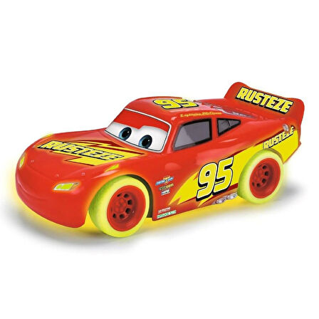 Jada 1:24 Rc Turbo Racers Cars 3 Lightning McQueen Glow 2.4 Ghz Usb Şarjlı 17 Cm