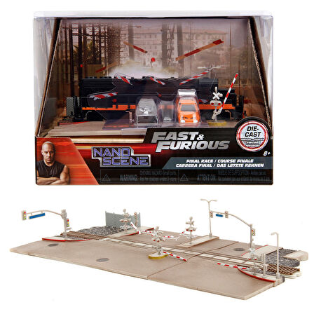 Fast & Furious Final Yarışı Tren Sahnesi Dioraması  1.65'' Die-Cast Jada Toys