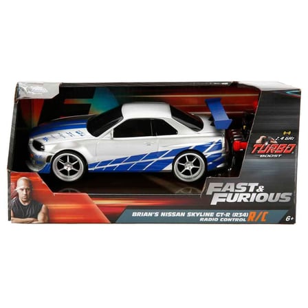 Brian's Nissan Skyline GT-R (R34) Uzaktan Kumandalı Araba 1:24 | Fast & Furious Model Araç