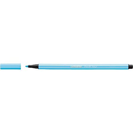 Stabilo Keçe Uçlu Boya Kalemi 1 Mm Fosforlu Mavi 68/031   10'lu Paket / Stabilo