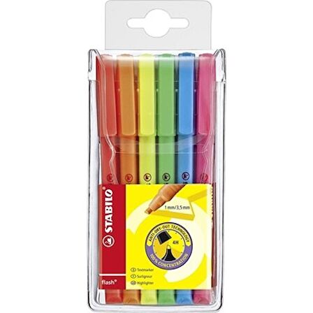 Stabilo Fosforlu Kalem Flash 6 Lı 555/6