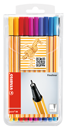 Stabilo Point Fineliner Kalem 88 20'li Paket