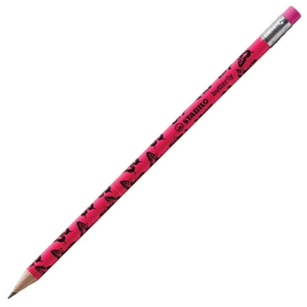 Stabilo Butterfly Kurşun Kalem Neon Pembe