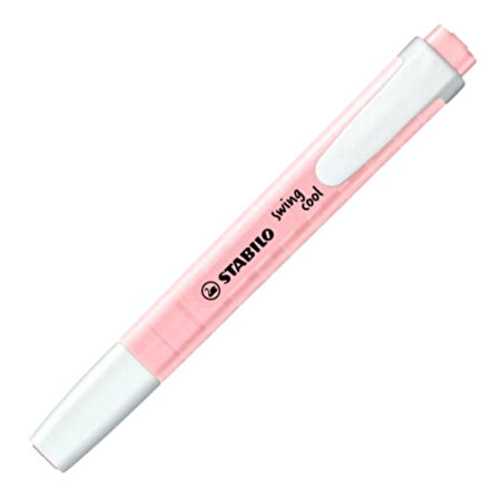 Stabilo Swing Cool Fosforlu Kalem Pastel Pembe - 4 adet