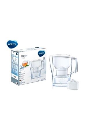 Brita Aluna Cool 1 Filtreli Su Arıtmalı Akıllı Beyaz Sürahi 2.4 Lt