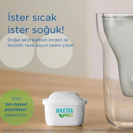 BRITA MAXTRA PRO ALL-IN-1 Yedek Su Arıtma Filtresi, 2’li