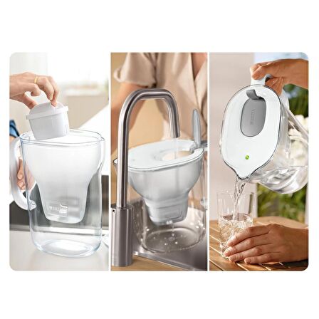 BRITA Style XL Filtreli Su Arıtma Sürahisi – Gri (3,5 L)