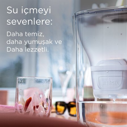 BRITA Style Essential XL 1 x MAXTRA PRO Pure Performance Filtreli Su Arıtma Sürahisi – Kum Beji (3,6L)