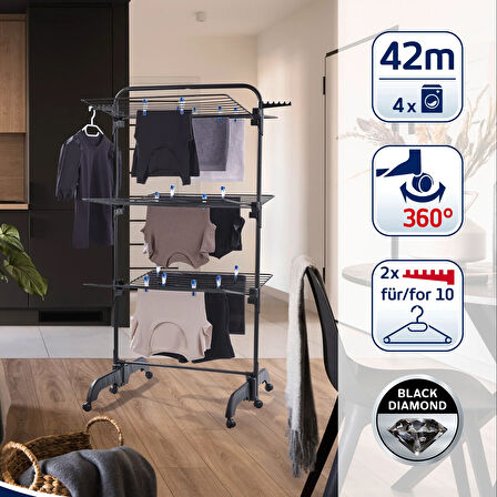 Leifheit Comfort Tower Çamaşır Kurutucu Siyah 420