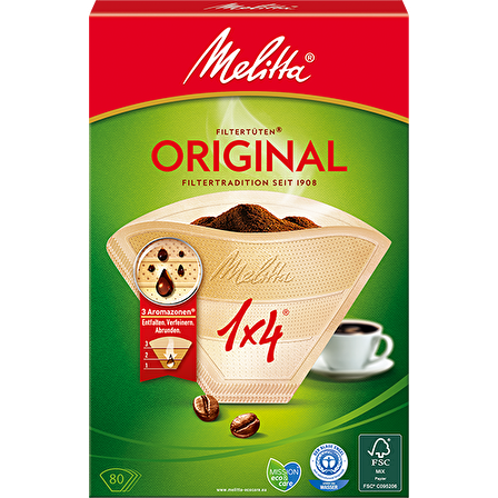 MELITTA FİLTRE KAHVE KAĞIDI KAHVERENGİ 80 Lİ  NB AZ 2012