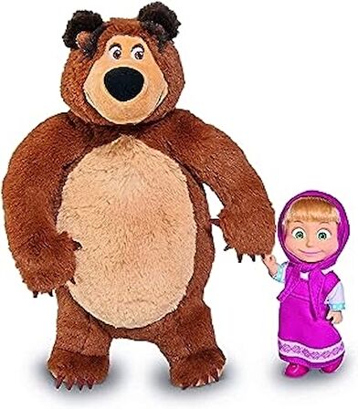 Masha and the Bear Masha Doll 12cm and Bear 25cm