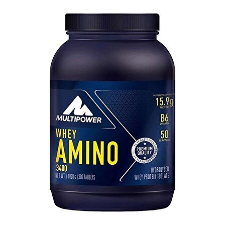 Multipower Whey Amino 3400 300 Tablet - AROMASIZ