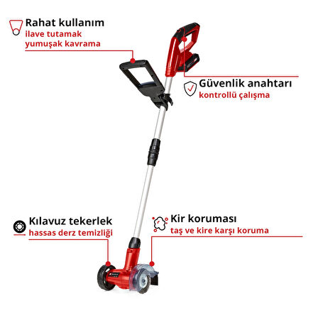 Einhell GC-CC 18 Li Kit (1x2,0 Ah), Akülü Derz Temizleme Makinesi
