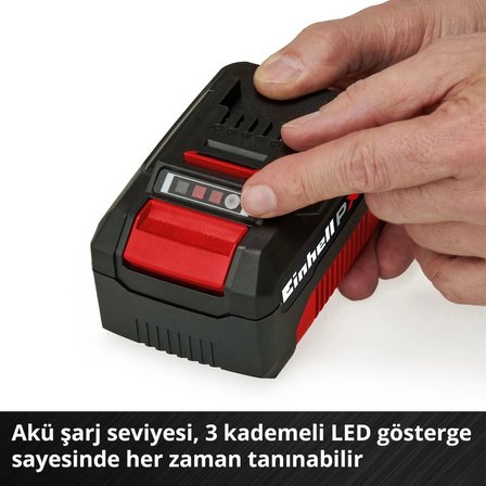 Einhell PXC Twin Pack 2x18V 4,0 Ah Power X-Change Akü (Li-Ion, 18 V, 2 x 4.0 Ah, Tüm Power X-Change cihazları ile uyumlu, Aktif Akü Yönetim Sistemi, Özel Şarj Döngüleri) - 4511489