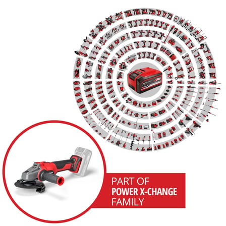 Einhell Professional Akülü Avuç Taşlama Makinesi AXXIO 18/115 Q Li-Solo 4431150 | kesme diski ve akü hariç | ∅ 115 mm