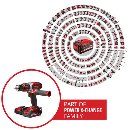 Einhell Akülü Darbeli Vidalama TE-CD 18/48 Li-i Set 4513935 | 2x 2.0 Ah akü ve şarj cihazı | 48 Nm