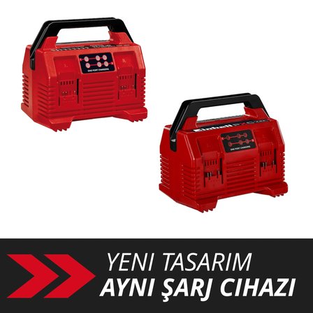 Einhell Orijinal Şarj Cihazı Power X-Quattrocharger 4A Power X-Change (Li-Ion, 18 V, aynı anda 2 x 2 akü şarjı, akü takibi, akıllı şarj yönetimi, 6'lı LED gösterge) - 4512102