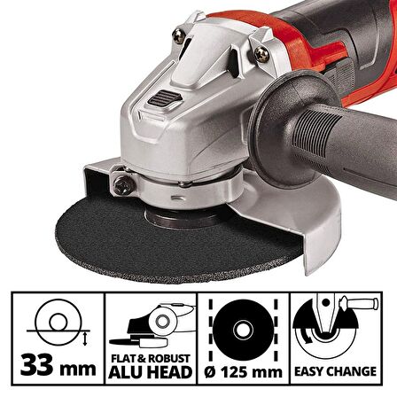 Einhell TC-AG 125/850 Avuç Taşlama