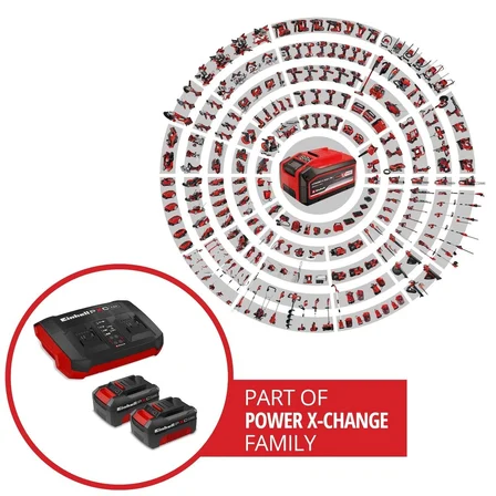 Orijinal Einhell Power X-Change Başlangıç Kiti Akü ve Şarj Cihazı (Li-Ion, 18 V, 2 x 4.0 Ah Akü ve Twincharger şarj cihazı, Tüm Power X-Change cihazları ile uyumlu) - 4512112