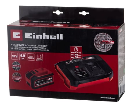 Einhell Power X-Change 18V 6 Ah Akü ve 6A Hızlı Şarj Cihazı Seti