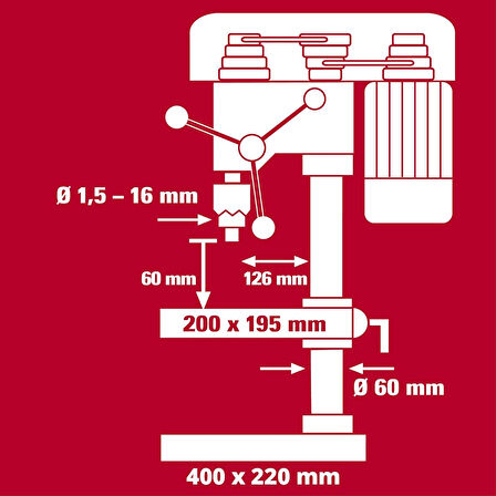 Einhell TC-BD 630/1 630w Sütunlu Matkap - 4520597
