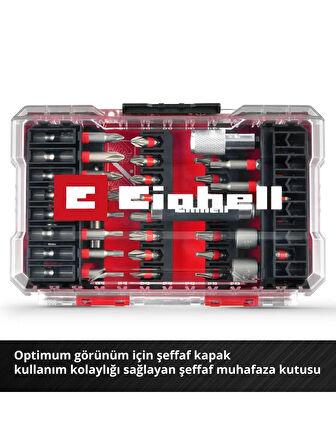 Einhell Professional TP-CD 18/70 Li-i BL (2x2,0Ah)  Akülü Darbeli Vidalama  + Einhell Vidalama Uç Seti 42 parça M-CASE kutu