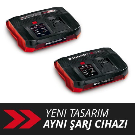 Orijinal Einhell şarj cihazı Power X-Boostcharger 8A Power X-Change (Li-ion, tüm PXC aküler için uygun, daha hızlı şarj için boost modu, 7 aşamalı LED durum göstergesi) - 4512155