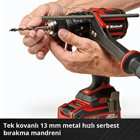 Einhell Professional Akülü Darbeli Vidalama TP-CD 18/120 Li-i BL-Solo Power X-Change (18 V, kömürsüz, 120 Nm, darbeli delme fonksiyonu, 13 mm mandren, 2 vites, akü dahil değildir) - 4514310