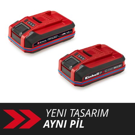 Einhell Orijinal 18 V 4.0 Ah SEALED Power X-Change PLUS (18 V akü, su ve toz geçirmez, IP57 koruma sınıfı, tüm Power X-Change cihazları ile çok yönlü uyumluluk, şarj cihazı dahil değildir) - 4511627