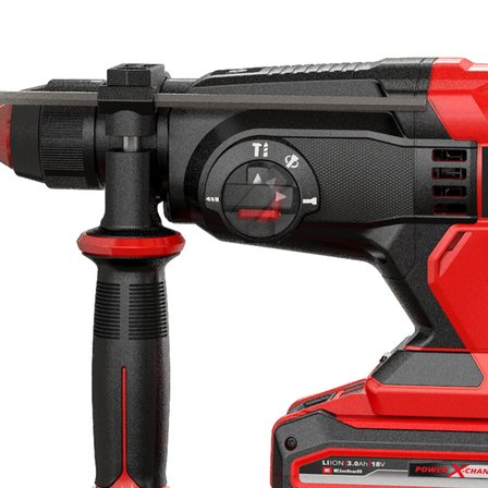 Einhell Akülü Kırıcı Delici TE-HD 18/22 Li +4 - Solo PXC (18 V, 2 J, betonda 22 mm delme kapasitesi, SDS-Plus, pnömatik darbe, taşıma çantası ve aksesuar dahil, akü ve şarj hariç) - 4514264