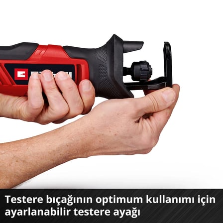 Einhell Akülü Kılıç Testere TE-AP 18/13 Li-Solo Power X-Change (18 V, 13 mm strok uzunluğu, ahşapta 50 mm kesme derinliği, kompakt tasarım, aksesuarlar dahil, akü dahil değildir) - 4326315
