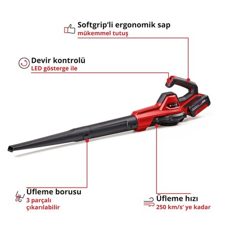 Einhell Expert GE-UB 18/250 Li E (1x4,0 Ah), Akülü Yaprak Üfleme - 3433560